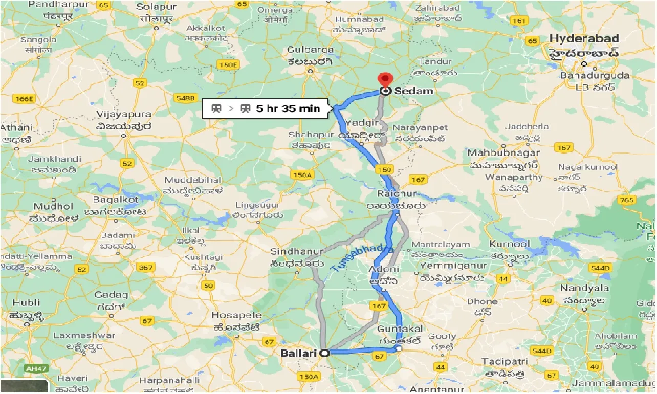 ballari-to-sedam-taxi