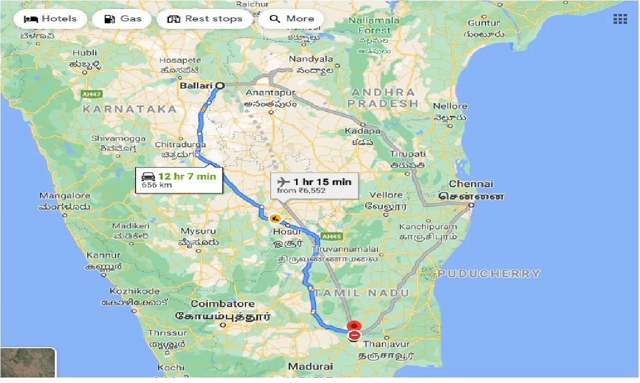 ballari-to-tiruchirappalli-taxi