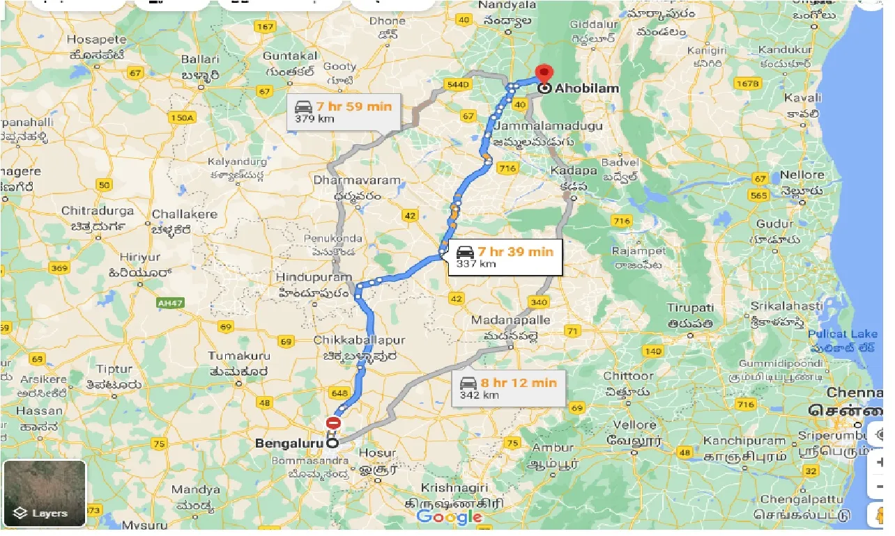 bangalore-to-ahobilam-taxi