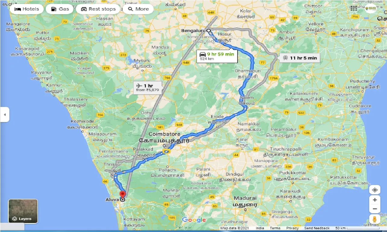 bangalore-to-aluva-round-trip