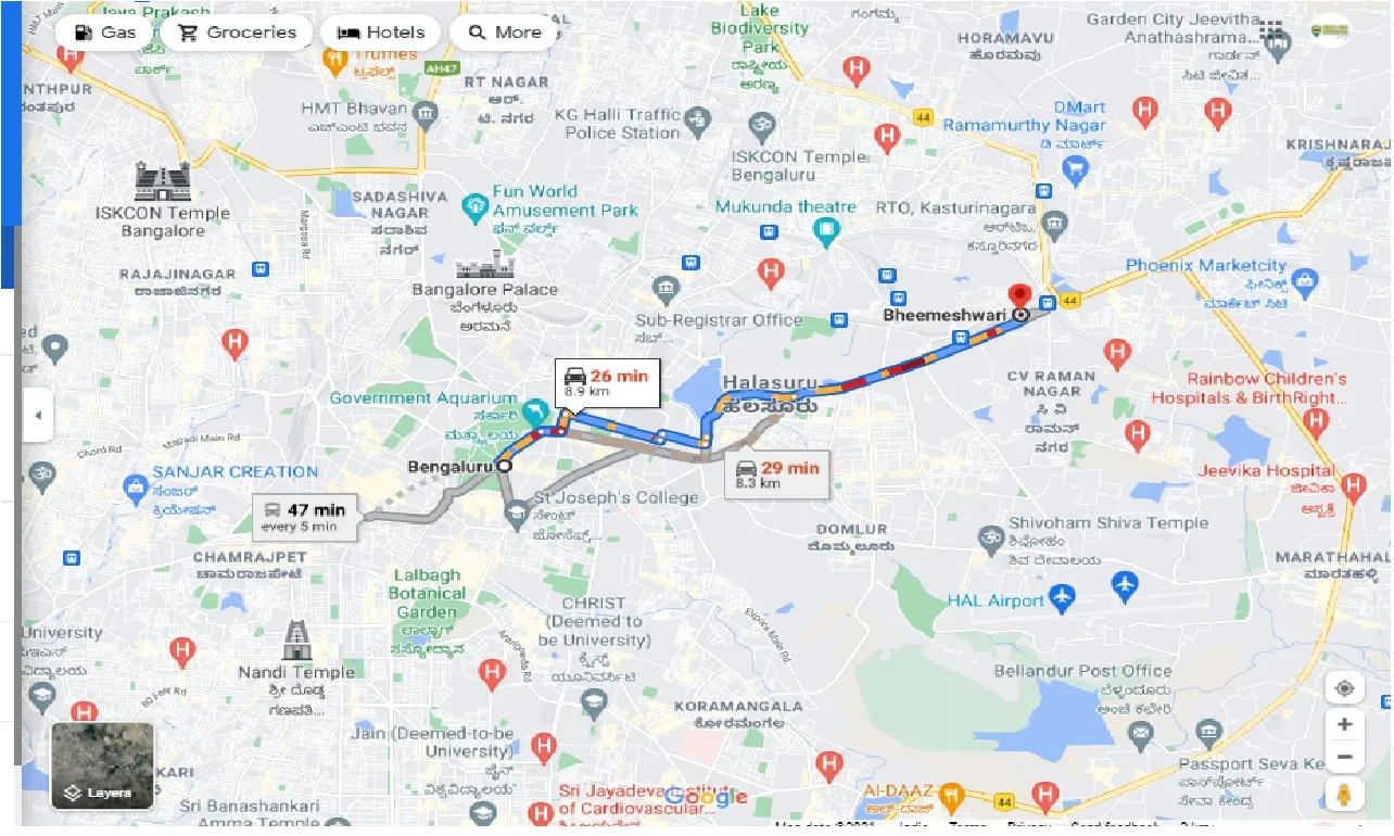 bangalore-to-bheemeshwari-round-trip