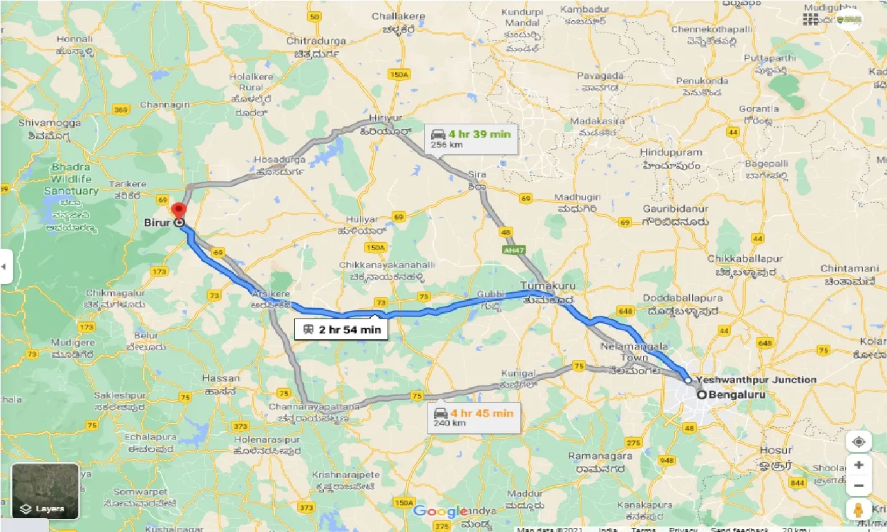 bangalore-to-birur-one-way