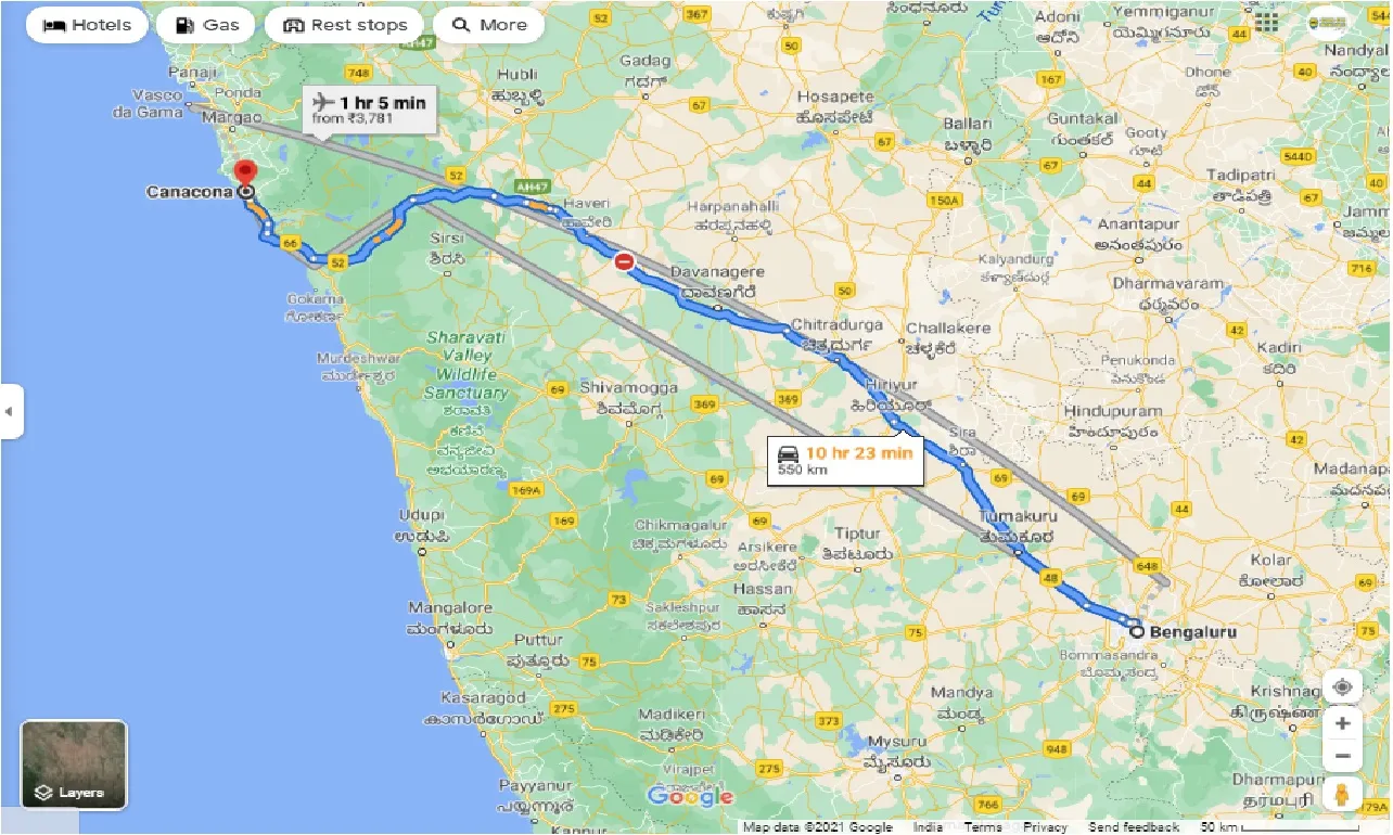 bangalore-to-canacona-round-trip