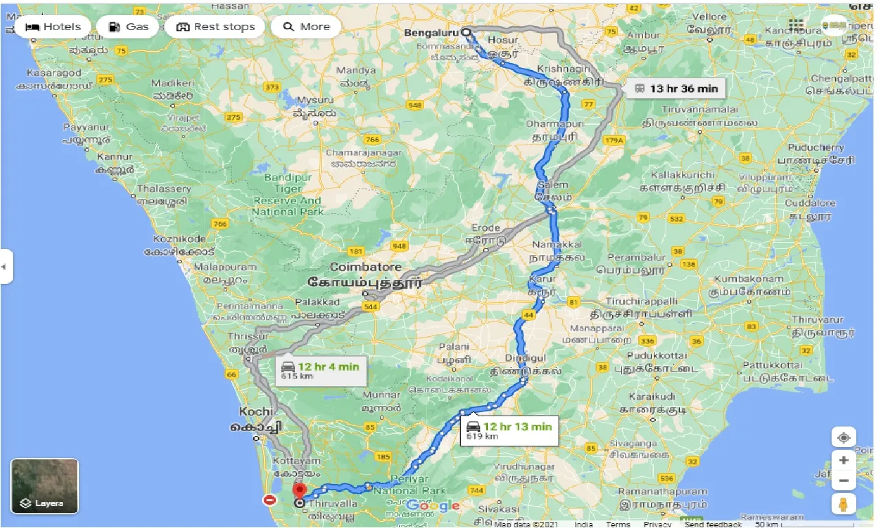 bangalore-to-changanassery-one-way