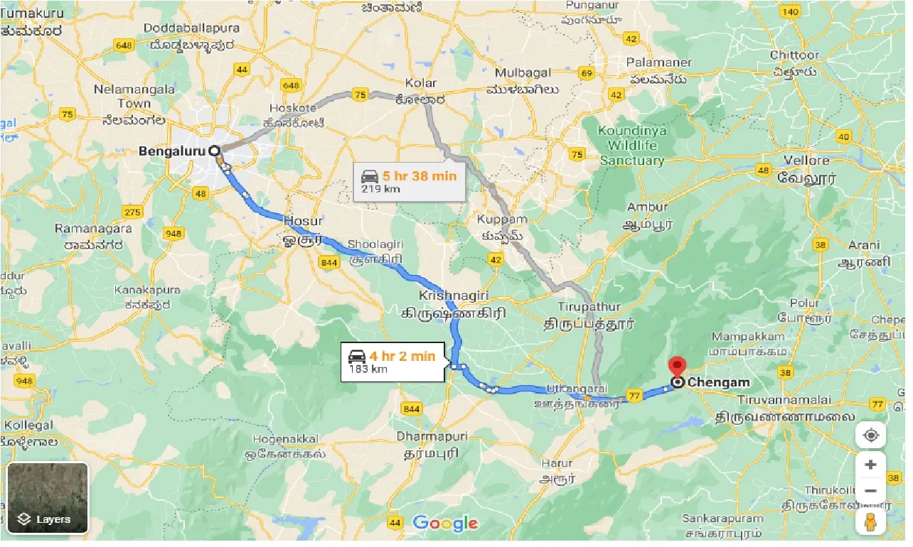 bangalore-to-chengam-one-way