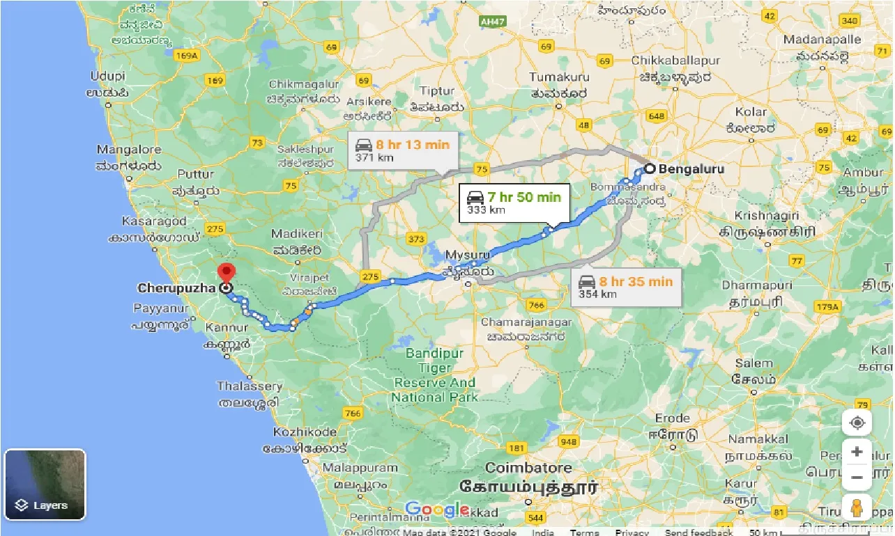 bangalore-to-cherupuzha-taxi