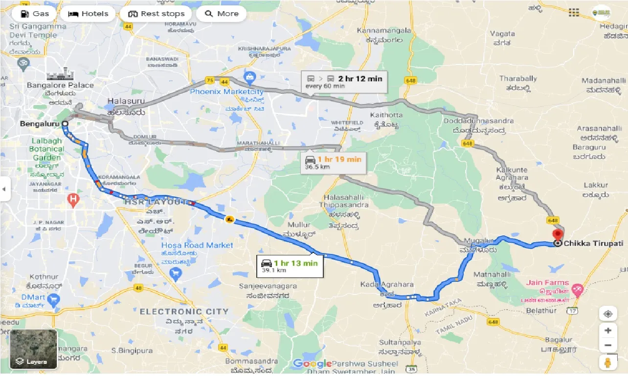 bangalore-to-chikka-tirupati-one-way
