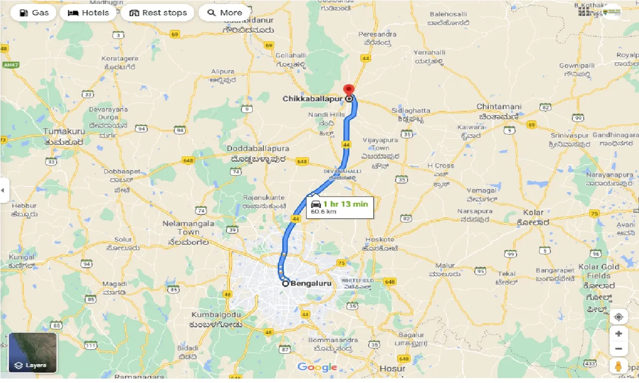 bangalore-to-chikkaballapur-one-way
