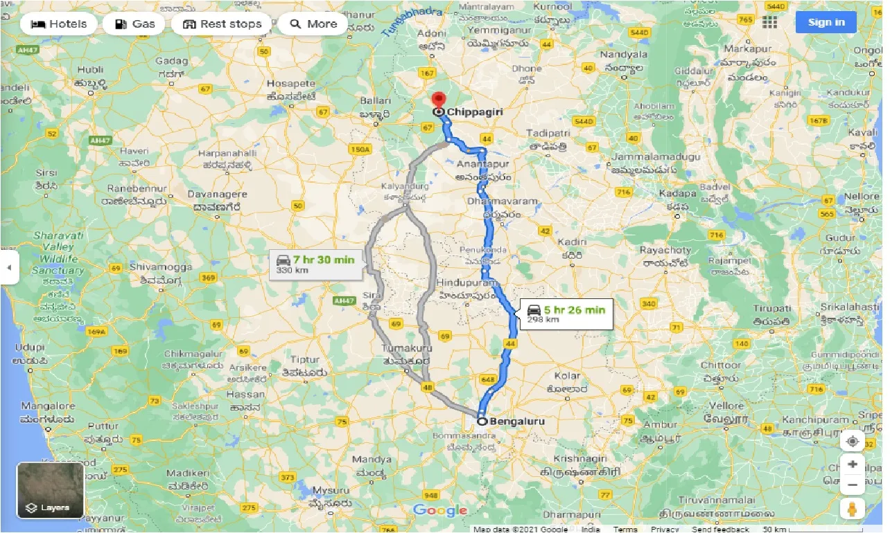 bangalore-to-chippagiri-round-trip