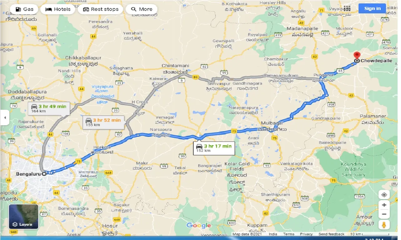 bangalore-to-chowdepalle-round-trip