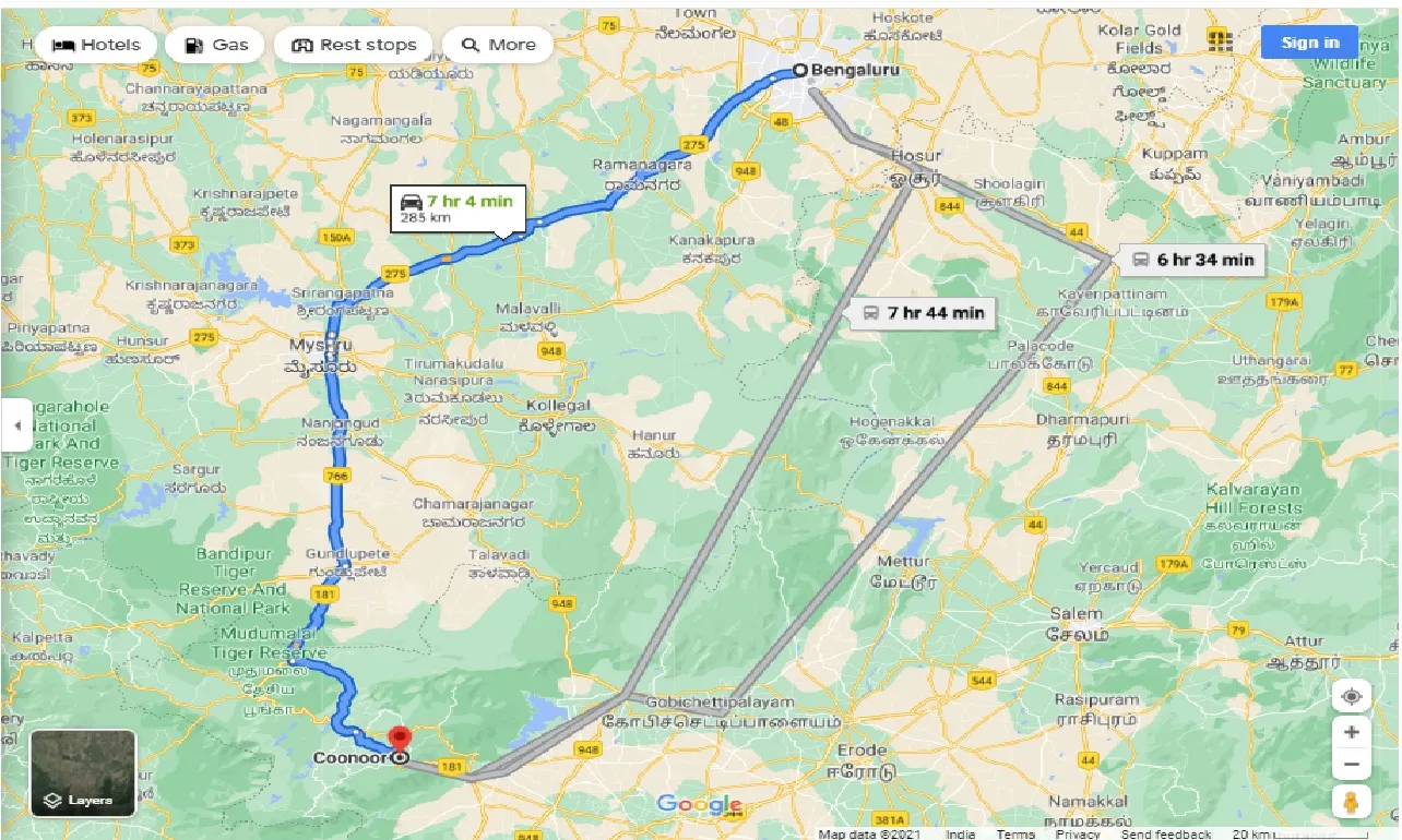 bangalore-to-coonoor-round-trip