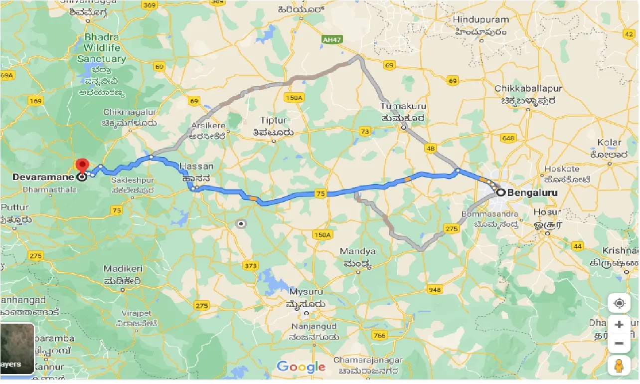 bangalore-to-devaramane-one-way