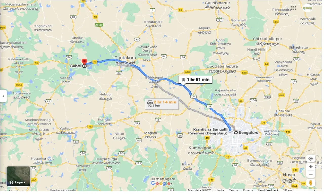 bangalore-to-gubbi-one-way