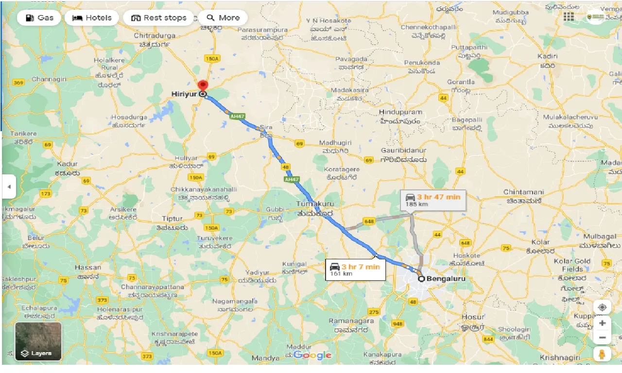 bangalore-to-hiriyur-round-trip