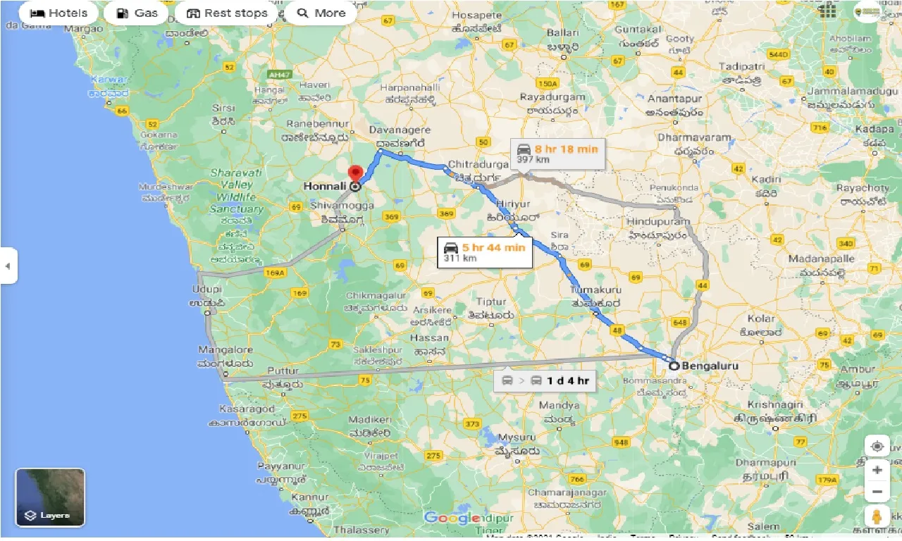 bangalore-to-honnali-round-trip