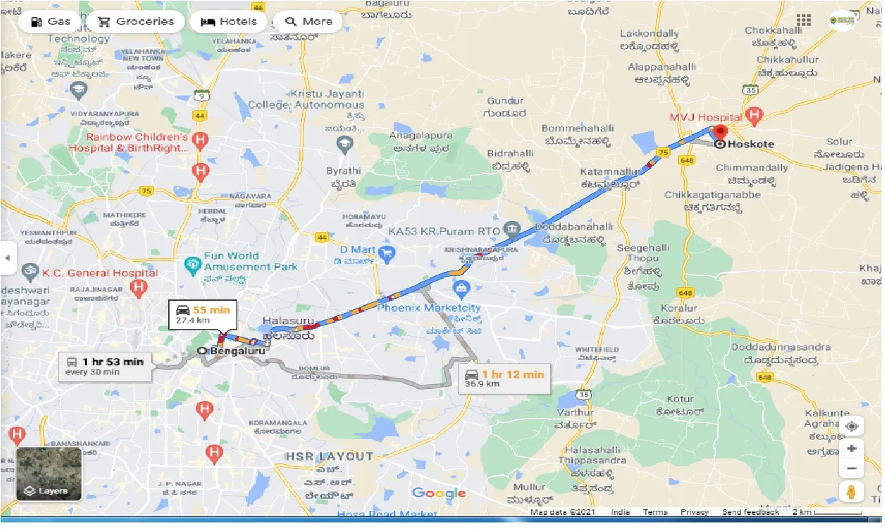 bangalore-to-hosakote-one-way