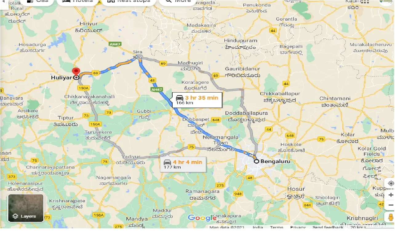 bangalore-to-huliyar-one-way