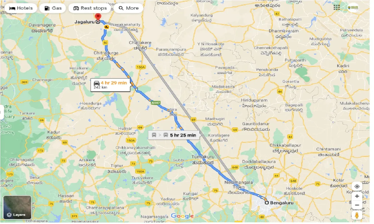 bangalore-to-jagalur-one-way