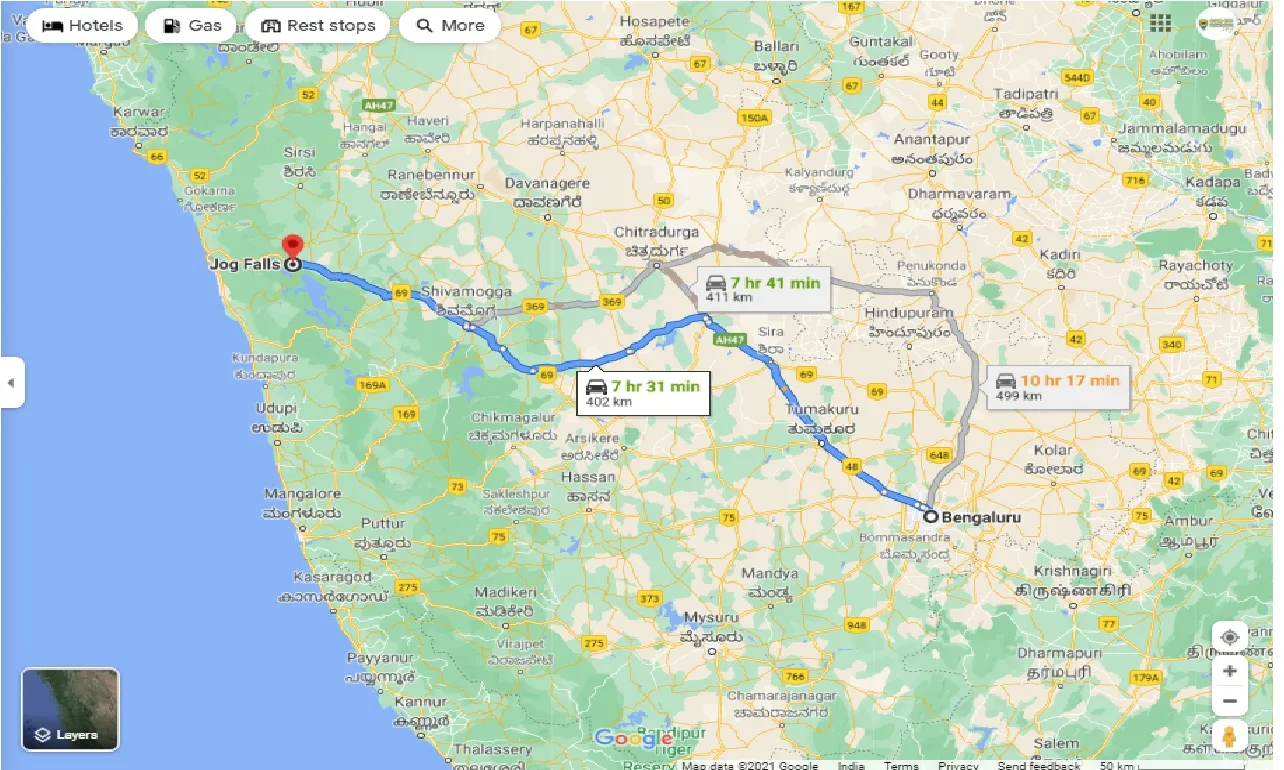 bangalore-to-jog-falls-round-trip