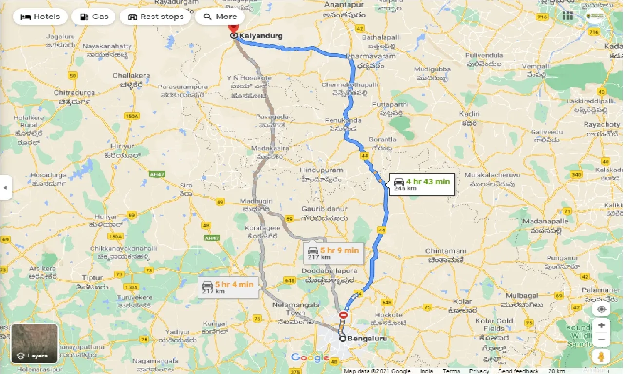 bangalore-to-kalyandurg-one-way