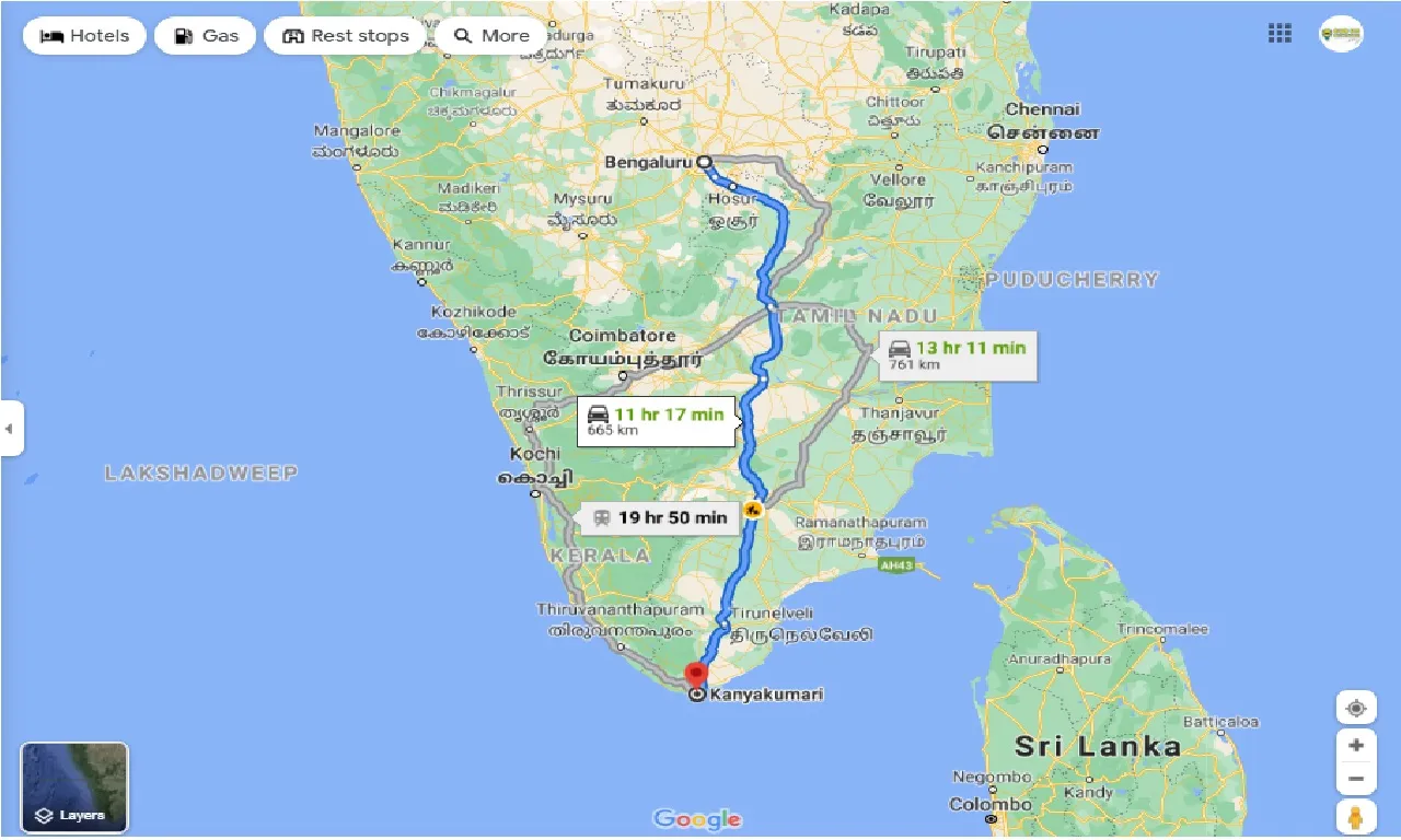 bangalore-to-kanyakumari-one-way