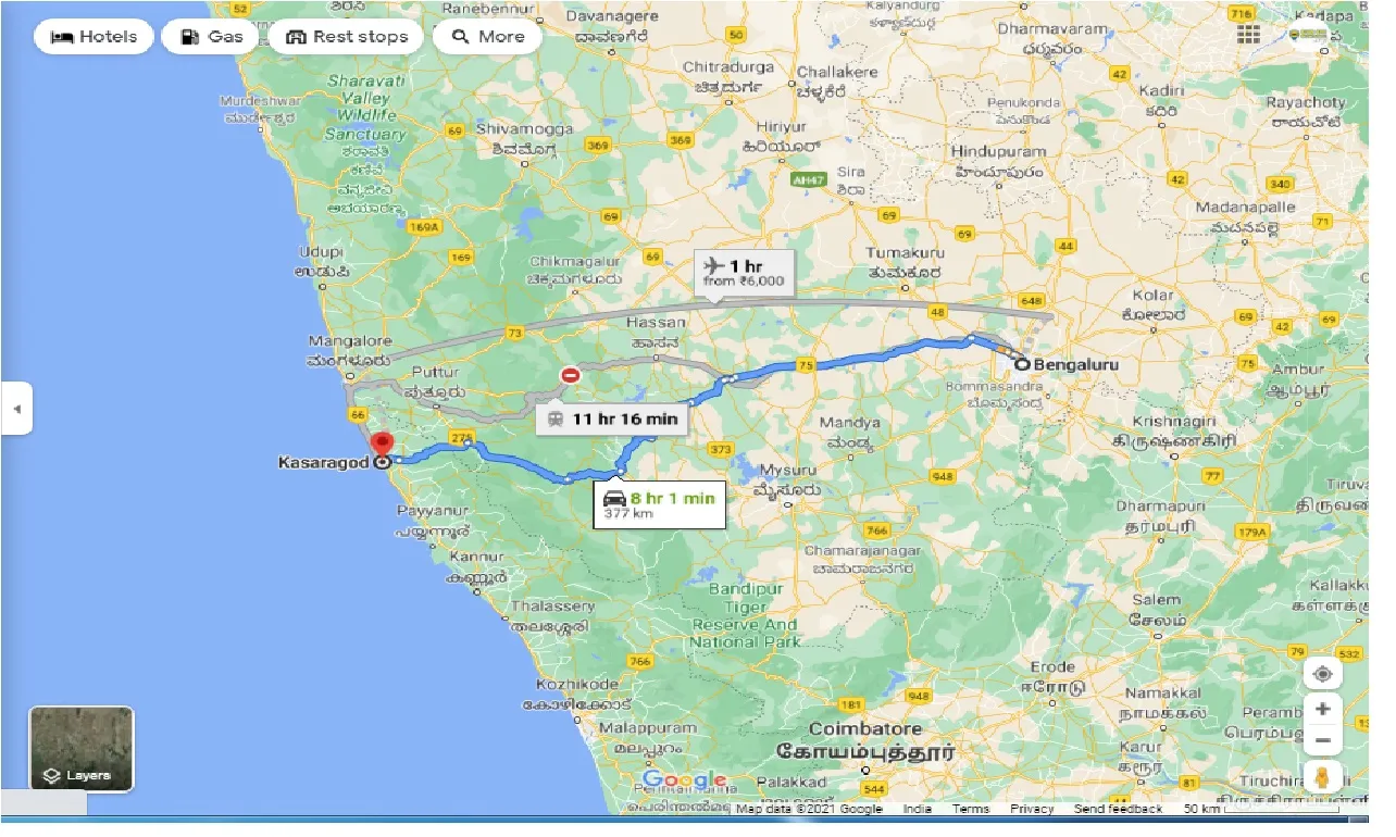 bangalore-to-kasaragod-round-trip