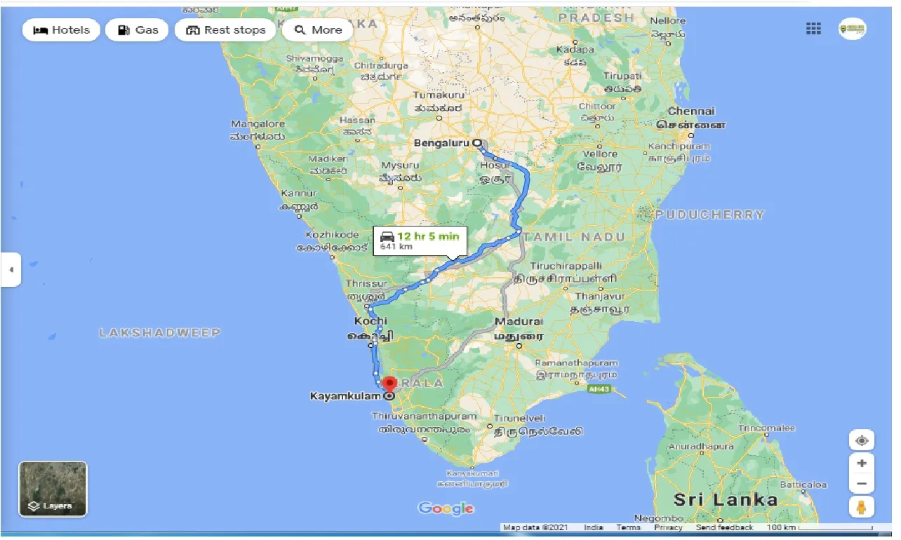 bangalore-to-kayamkulam-round-trip