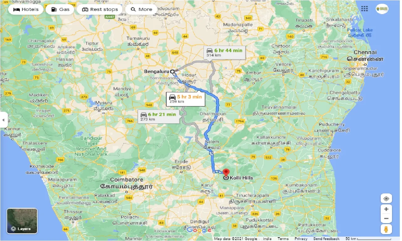 bangalore-to-kolli-hills-one-way