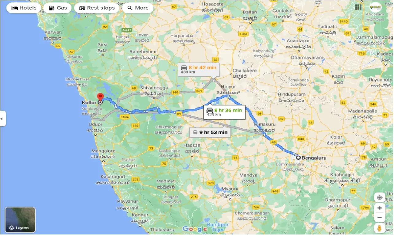 bangalore-to-kollur-round-trip