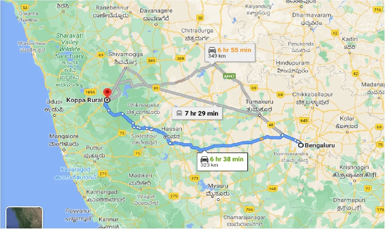 bangalore-to-koppa-rural-one-way