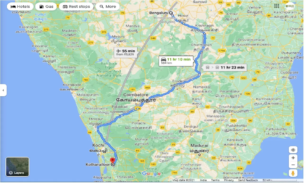 bangalore-to-kothanallur-round-trip