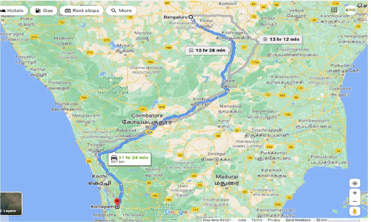 bangalore-to-kottayam-one-way