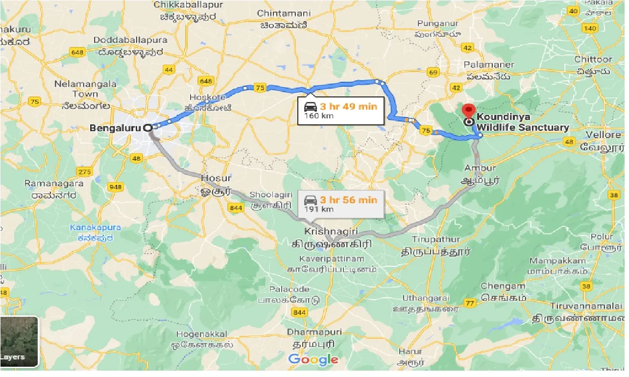 bangalore-to-koundinya-wildlife-one-way