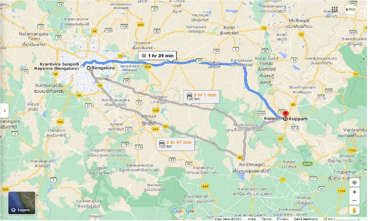 bangalore-to-kuppam-one-way