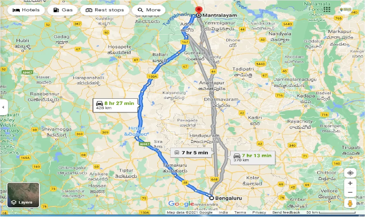 bangalore-to-mantralayam-one-way