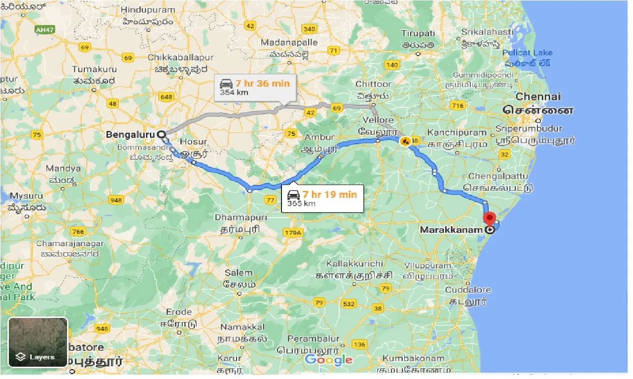 bangalore-to-marakkanam-taxi