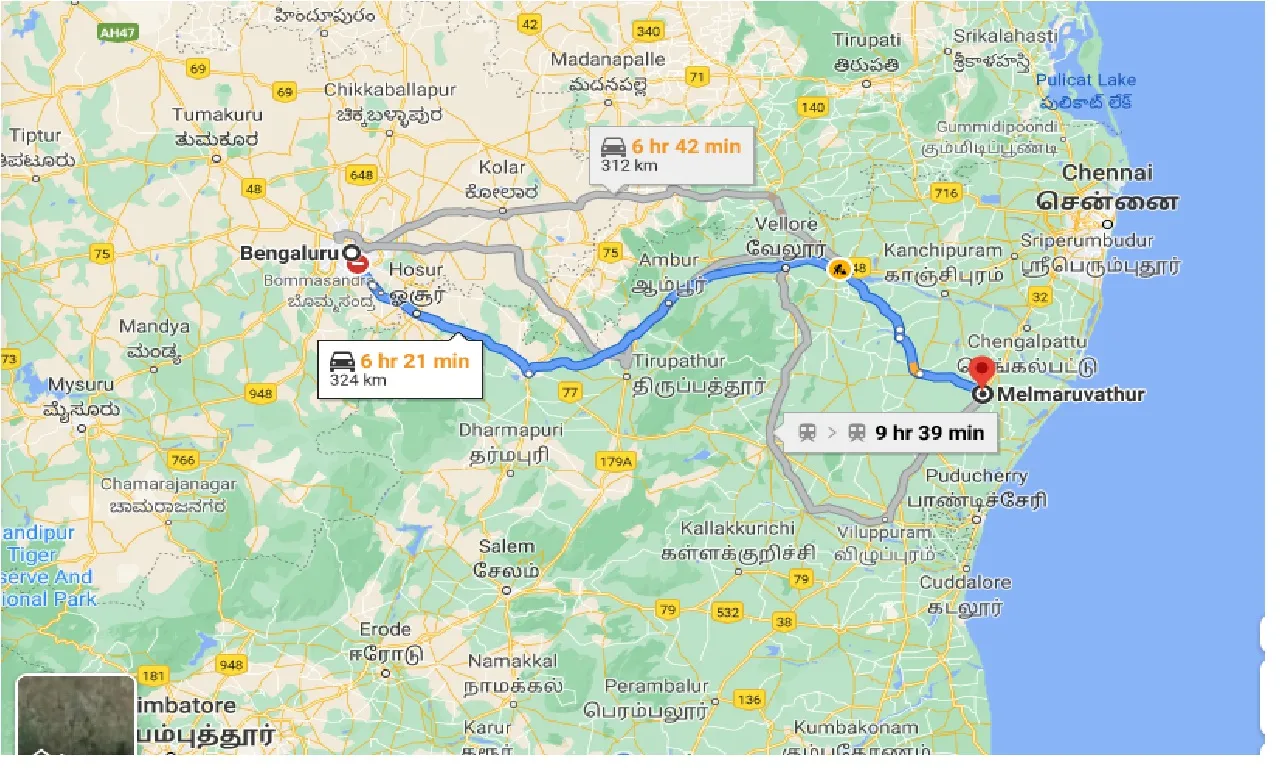 bangalore-to-melmaruvathur-one-way
