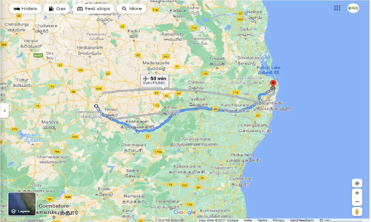 bangalore-to-minjur-round-trip