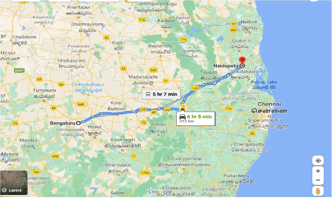bangalore-to-naidupeta-taxi
