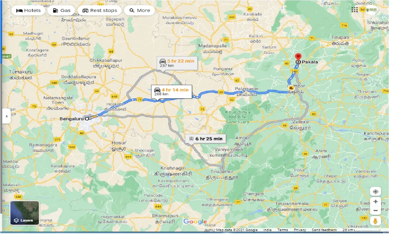 bangalore-to-pakala-round-trip