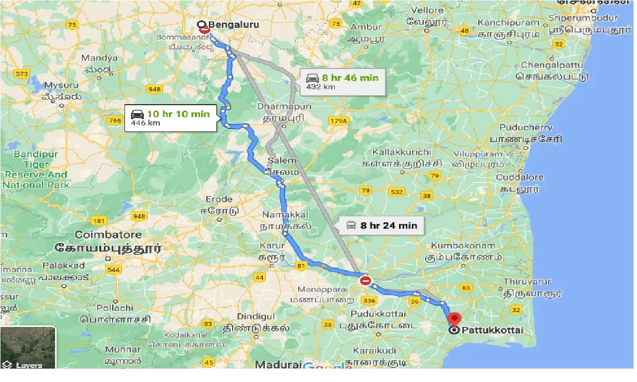 bangalore-to-pattukkottai-taxi
