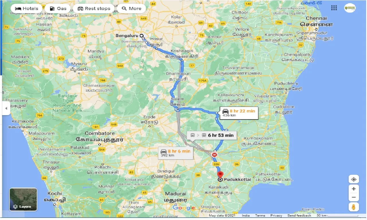 bangalore-to-pudukkottai-one-way