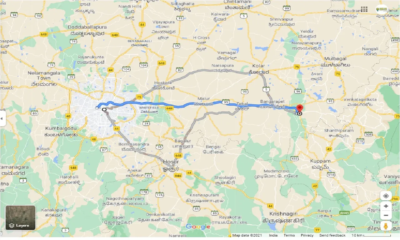 bangalore-to-robertson-pet-round-trip