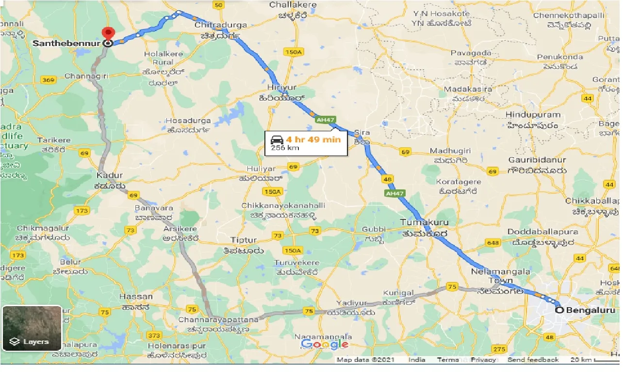 bangalore-to-santhebennur-one-way