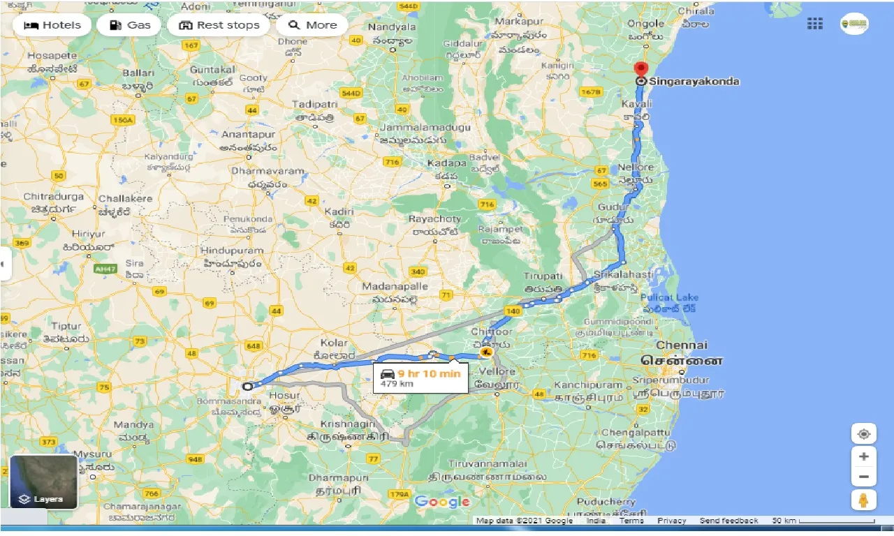 bangalore-to-singarayakonda-one-way