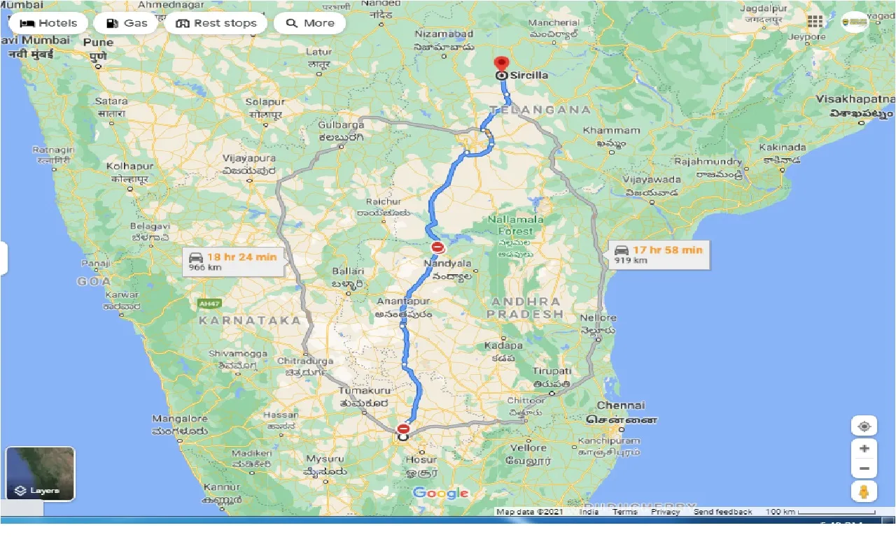 bangalore-to-sircilla-round-trip
