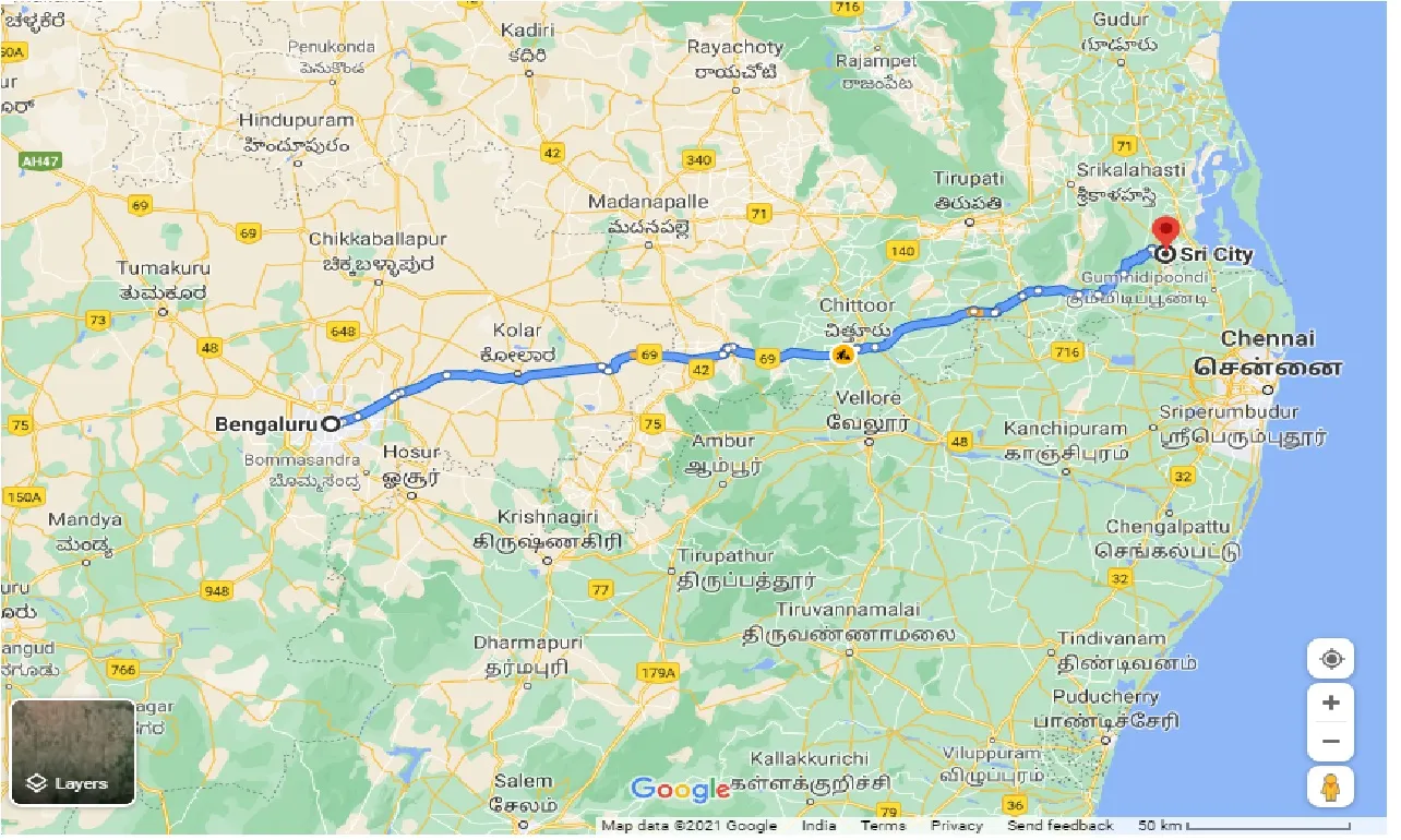 bangalore-to-sri-city-one-way