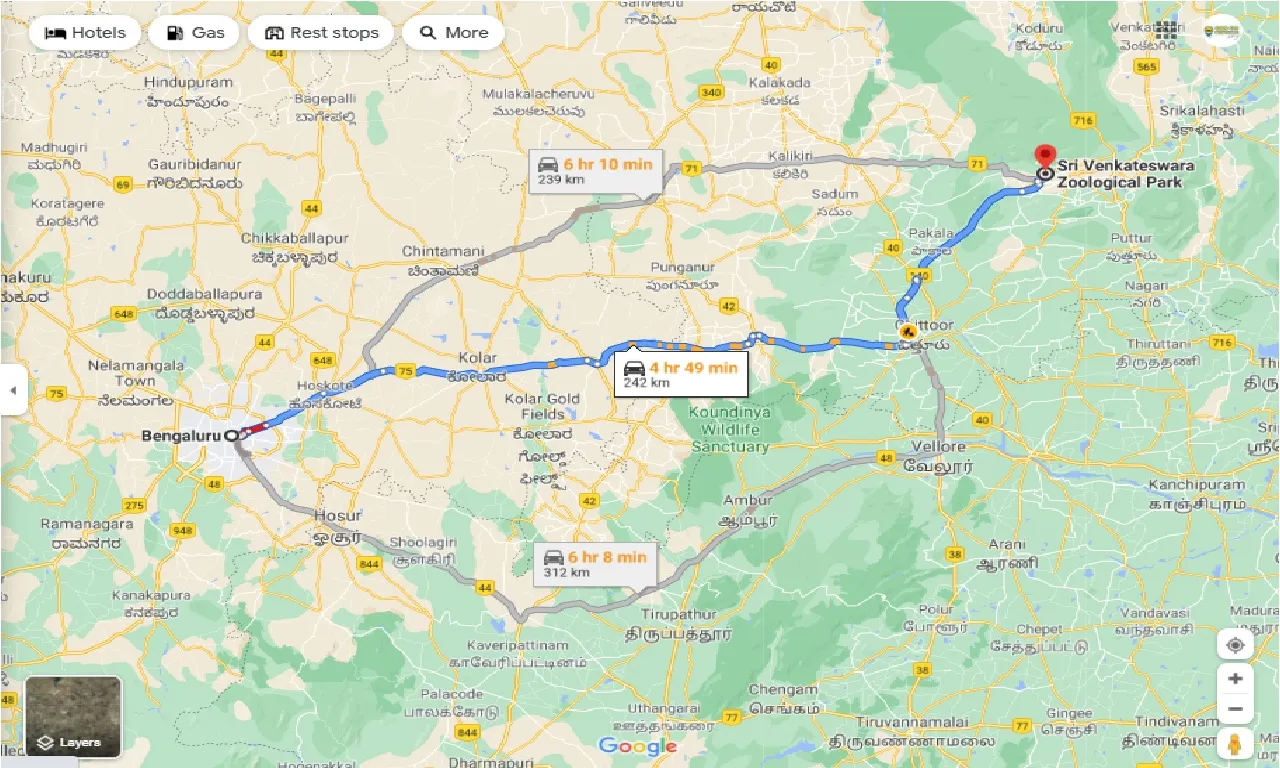 bangalore-to-sri-venkateshwara-national-park-one-way