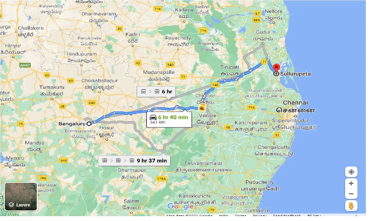bangalore-to-sullurupeta-taxi