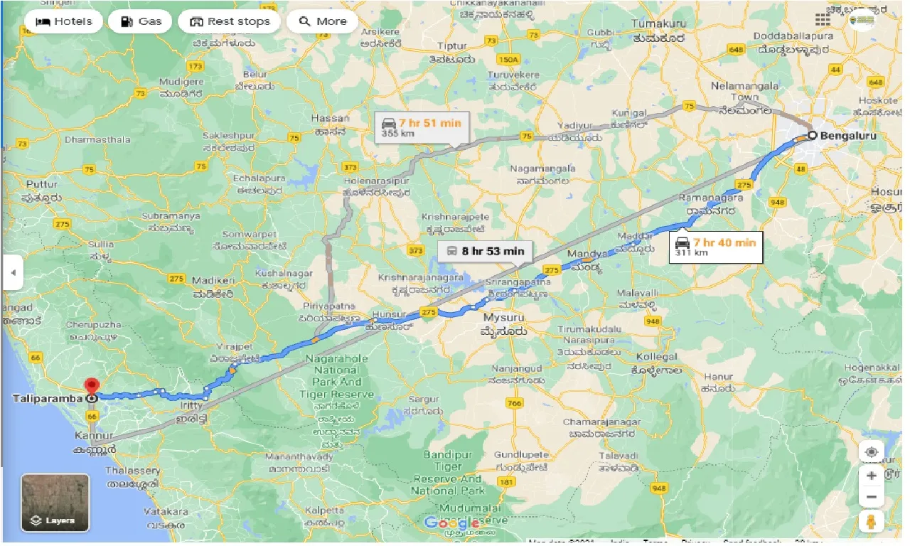 bangalore-to-taliparamba-one-way